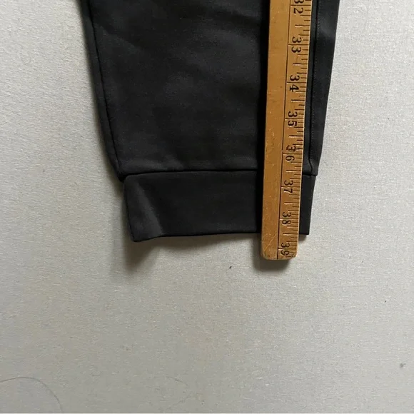 Adidas Black Athletic Joggers with White Logo Sz L - Picture 7 of 10